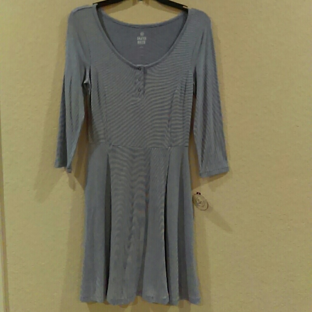 Blue with white stripes Dress